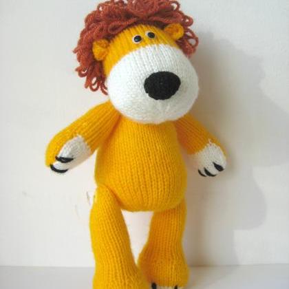 Samson The Lion Toy Knitting Pattern on Luulla